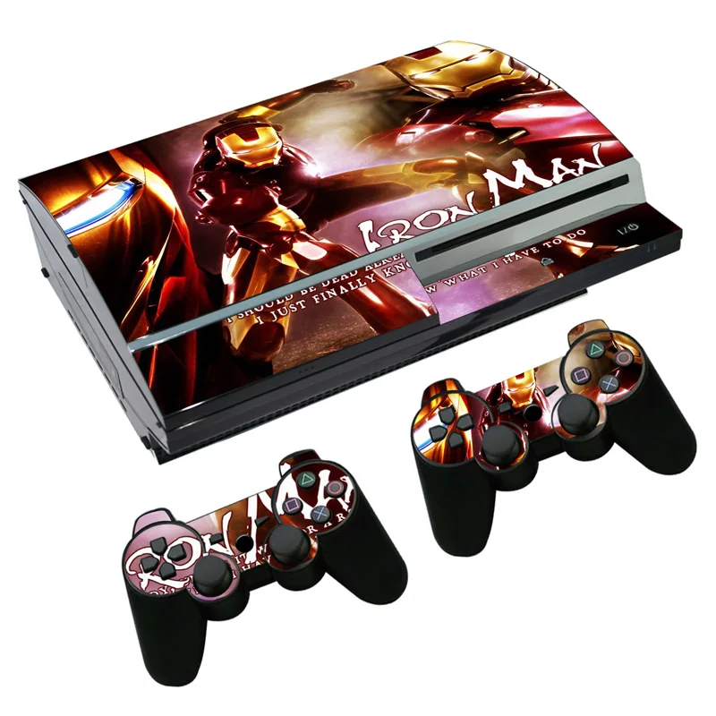Наклейка с Железным человеком из Мстителей наклейка для PS3 Fat PlayStation 3 консоль и