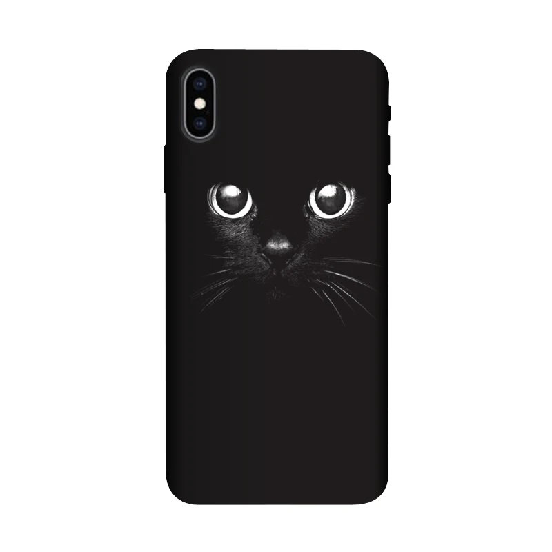 Силиконовый чехол QAQsam для iPhone XR XS MAX X 10 Матовые чехлы телефонов с рисунком iPhone7 8 6 6S