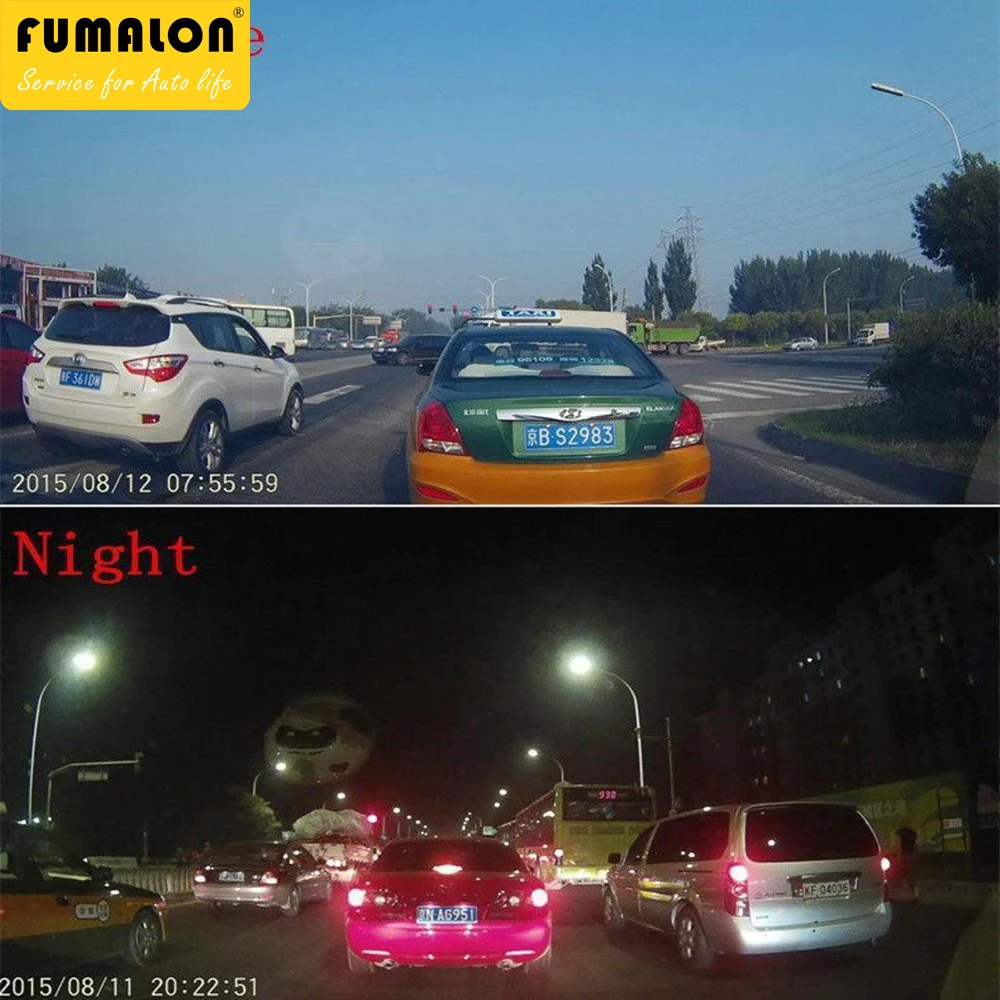 Автомобильная камера фронтальная и задняя 4 0 дюйма DVR видеорегистратор с двумя