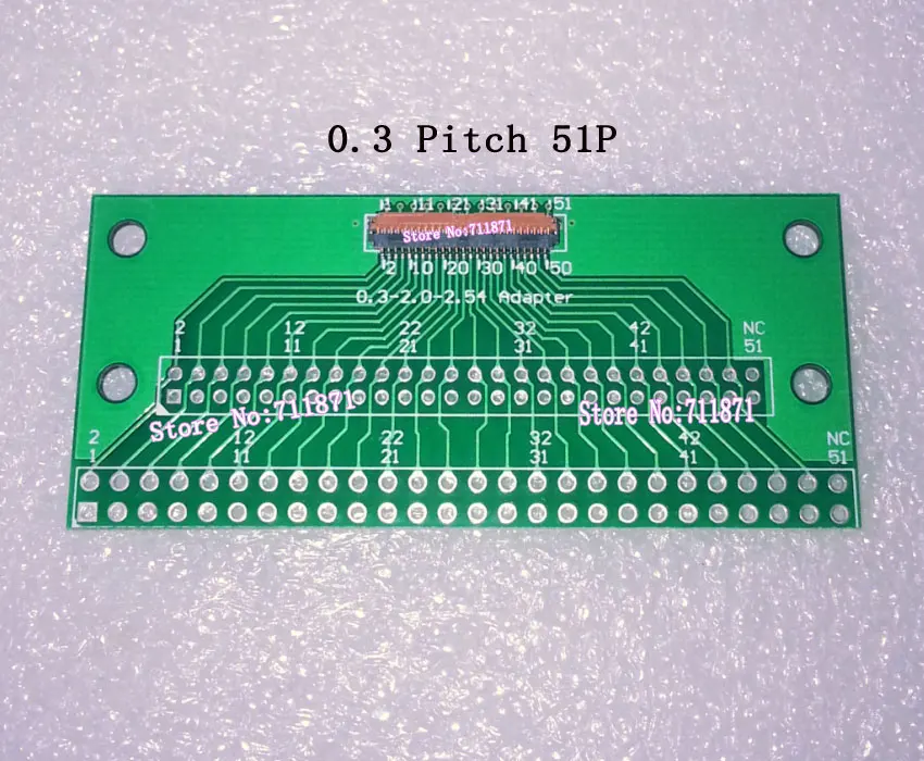 Адаптер Pitch адаптер FPC DIP пластина 51Pin 0 3 2 54 мм 51P Weldable коннектор|plate|plate adapter |