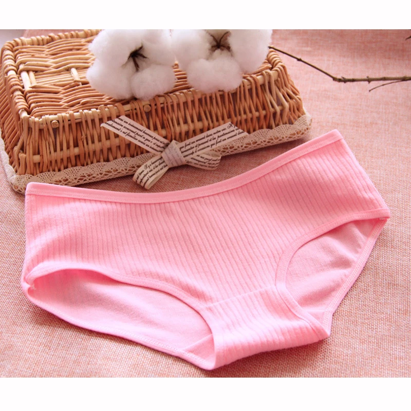 Трусики женские хлопковые в полоску 4 шт./лот|kids girls panties|girls pantiesgirl panties underwear |