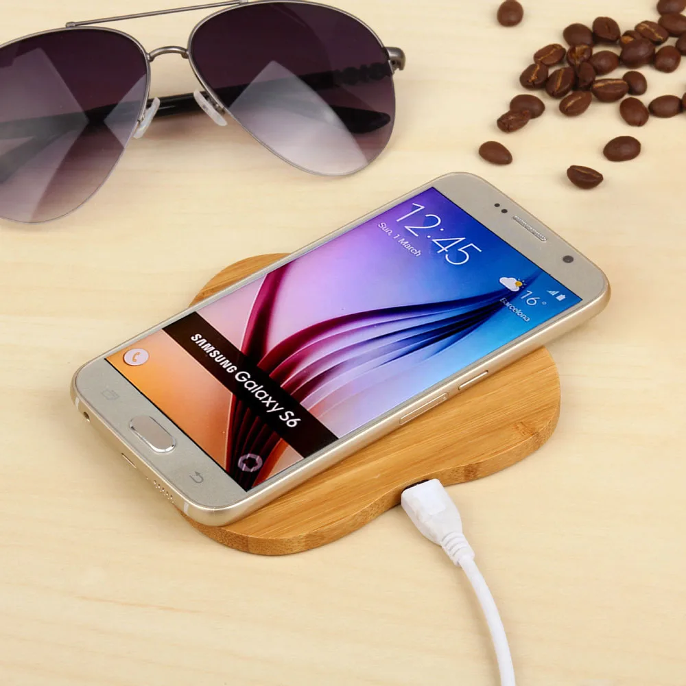 QI Wireless Wooden Charger Pad Micro USB Phone Charging For iPhone X 8 Plus Samsung S8 S7 S6 Edge Note 5 Nokia | Мобильные телефоны