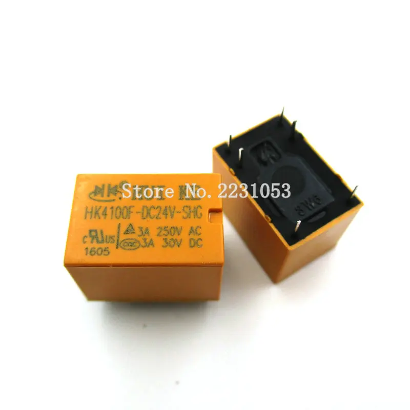 

5 шт./лот HK4100f-DC24V-SHG реле hk4100F-DC24V HK4100F 24 V DIP6 3A 250V AC/ 3A 30V DC