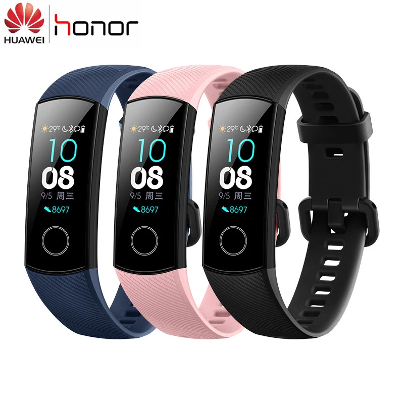 Оригинальный Смарт-браслет Huawei Honor Band 4 цветной сенсорный Amoled дисплей 100% дюйма
