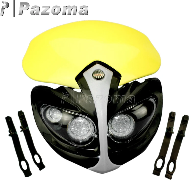 Фара для мотоцикла Pazoma двойная Suzuki DR DRZ RM 650 200 250 125 400 80 65 85|light for|light for headlight bike |