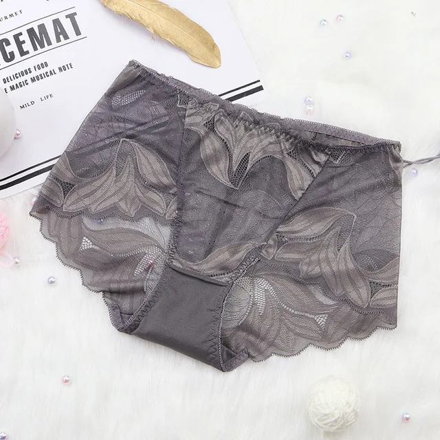 2 шт./лот женское нижнее белье кружевные трусики со средней талией сексуальное