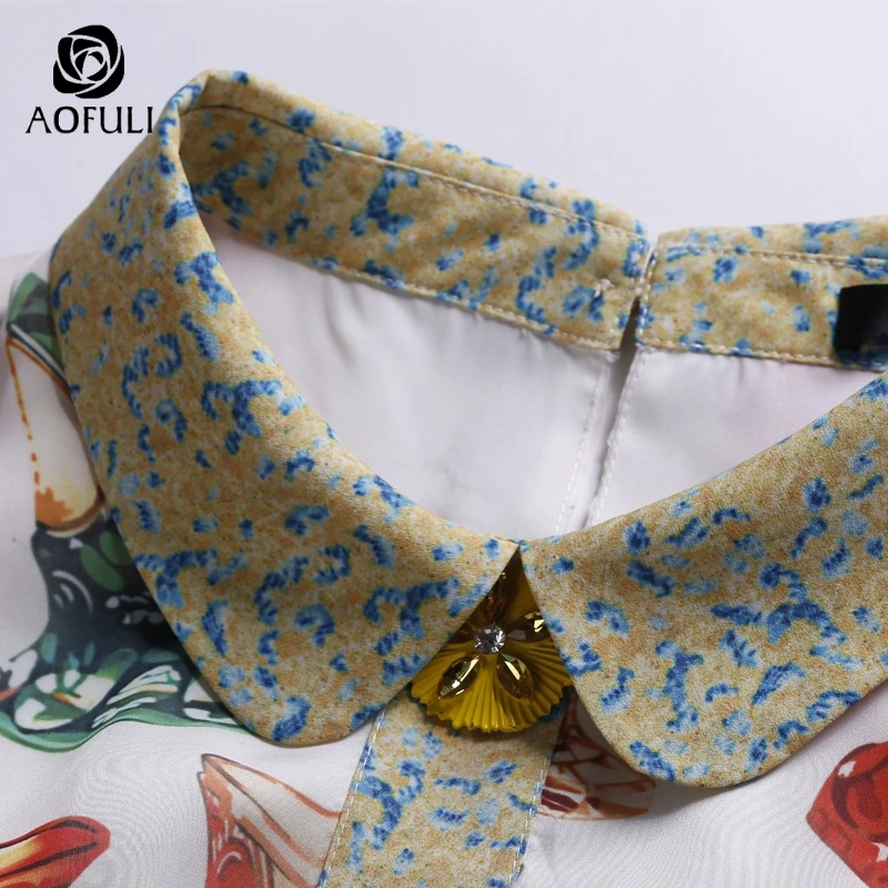 XL/4XL женское короткое платье с цветными принтами и пуговицами со стразами новое