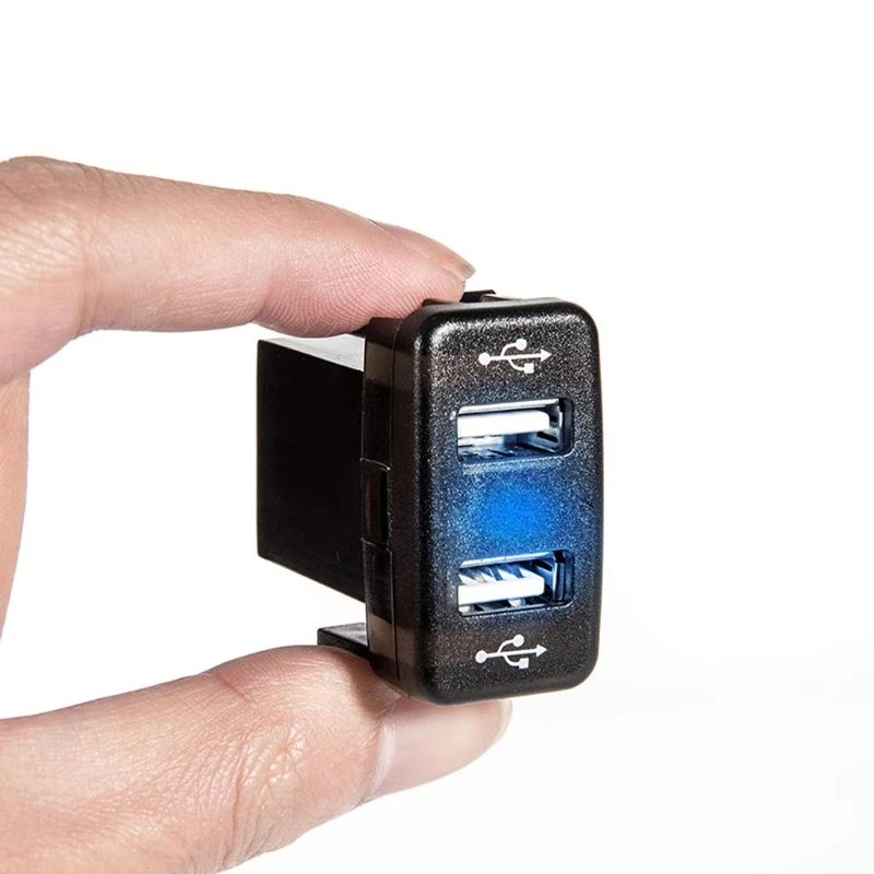 EY 40x23 мм 12V 24V двойной usb порт автомобильное зарядное устройство разъем 2.1A адаптер питания для Toyota