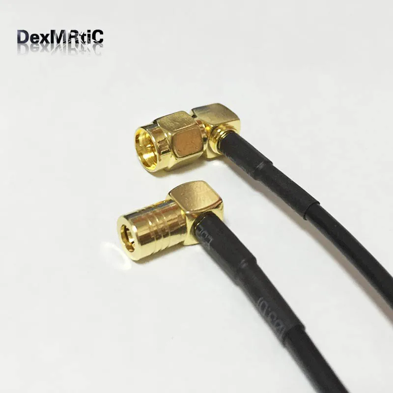 НОВЫЙ SMA штекер правый угол переключатель SMB Женский 90 градусов свиной хвост