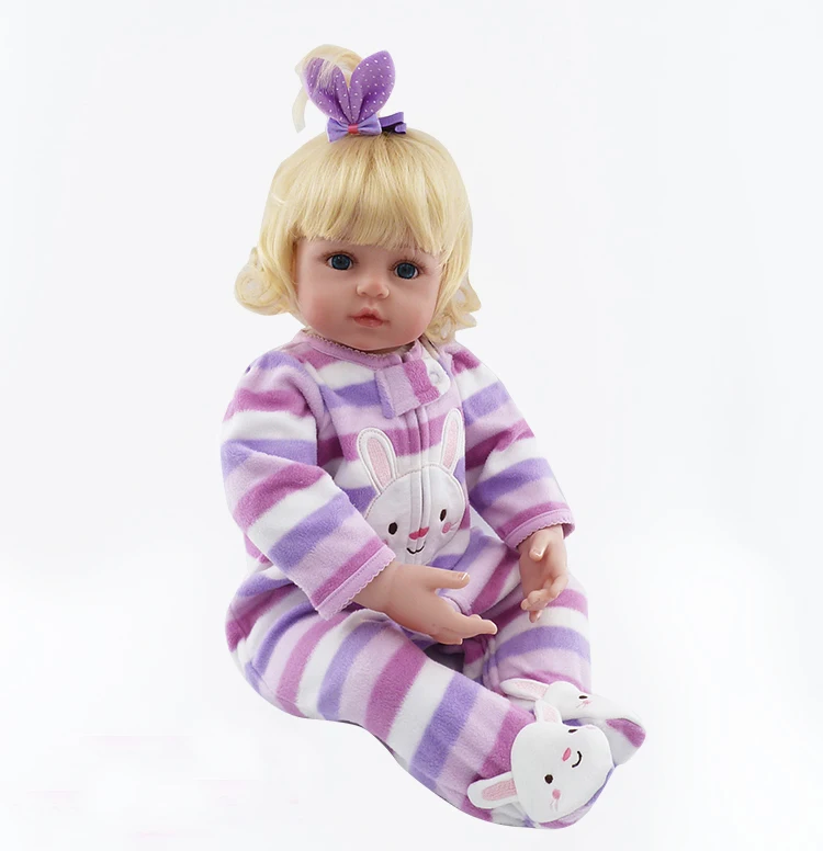 Кукла Reborn babies 22 дюйма блонд волосы кукла для девочки reborn силиконовая виниловая