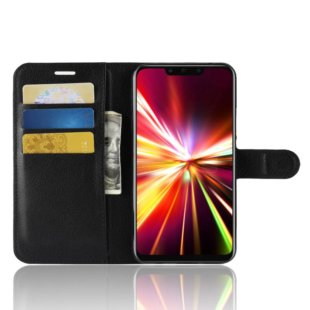 KONSMART защитный чехол книжка для huawei Коврики 20 Lite личи искусственная кожа флип