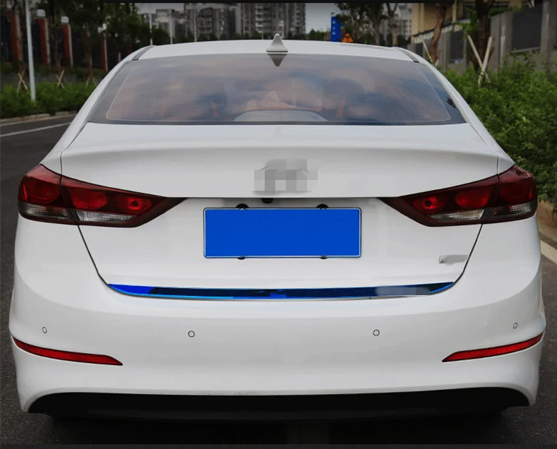 Для hyundai Elantra 2016 2017 2018 задняя защитная накладка из нержавеющей стали для багажника