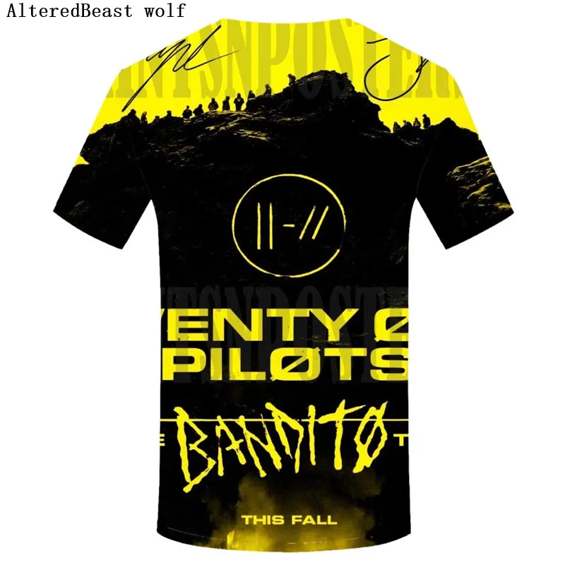 Twenty one pilots, Мужская 3D футболка, harajuku, топ, хип-хоп, Мужская футболка, уличная одежда, топы для мамы, модная мужская одежда, футболка