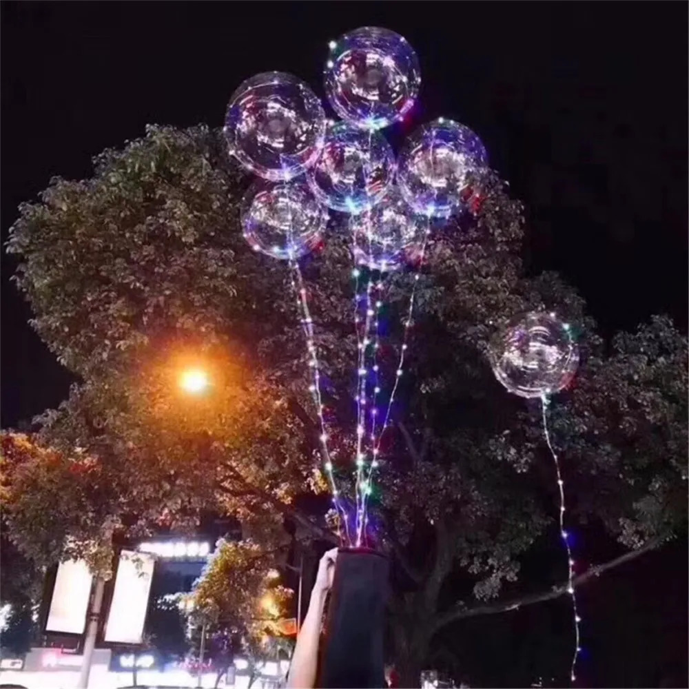 20 компл./лот 3 м гирлянды светодиодные светильник с 18/24 дюйма прозрачный ПВХ