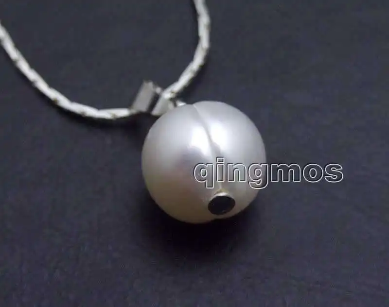 Большая белая Картофельная Подвеска из натурального пресноводного жемчуга 10-11