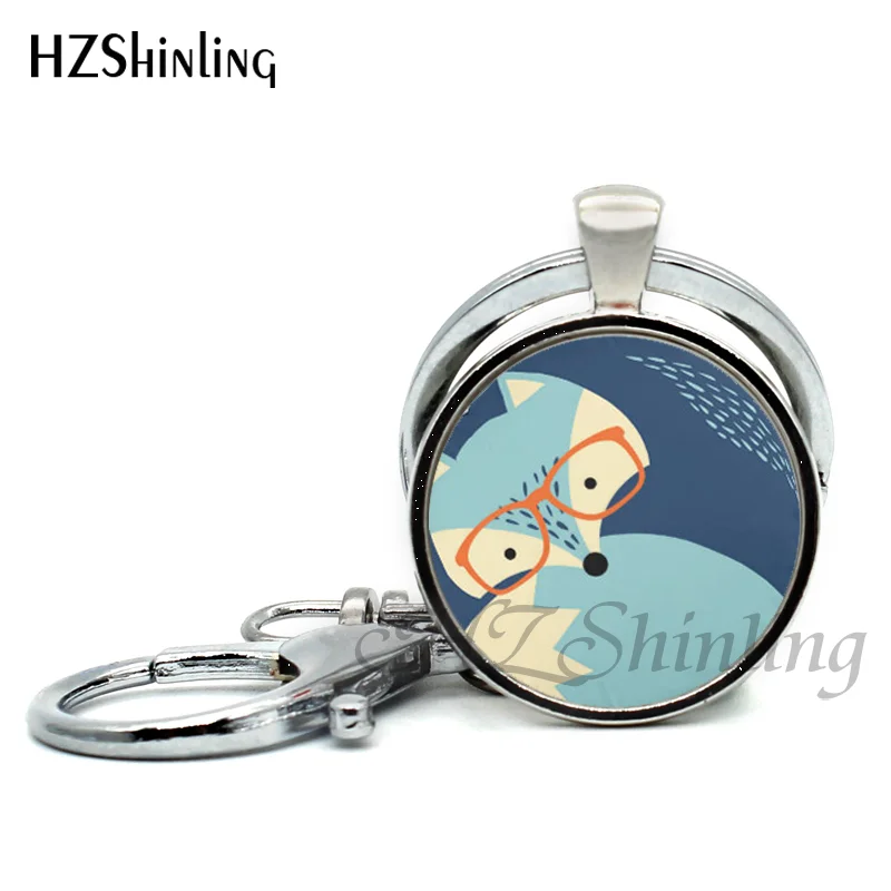 Новинка 2017 модные брелки ручной работы в стиле стимпанк с рисунком Красной лисы