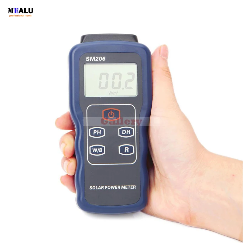 

Precision Solar Power Meter Light Intensity Measurement Radiation Tester Sm206 Solar Power Bank Portable Solar Power Generator