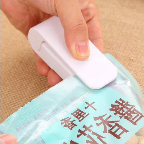 1 шт. мини пластиковый мешок запайки портативный маленькая рука печать герметик