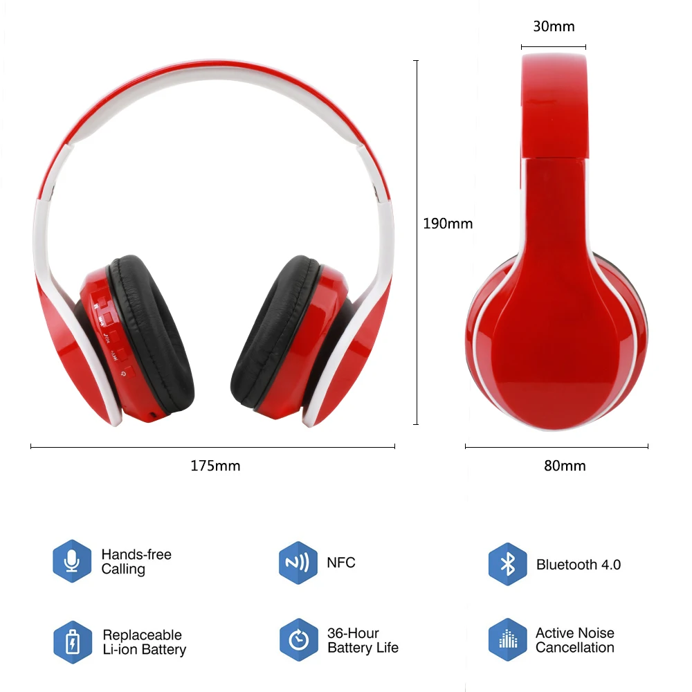 Magift наушники Поддержка карты памяти fm радио Проводной беспроводные bluetooth apt X