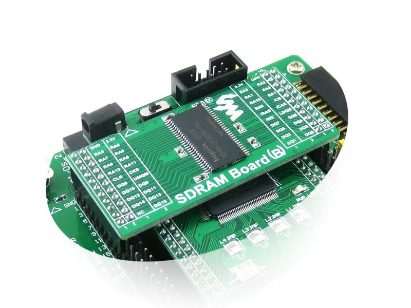 

2pcs/lot Free Shipping SDRAM Board (B) H57V1262GTR Synchronous DRAM Memory 8Mx16bit Evaluation Development Module Kit