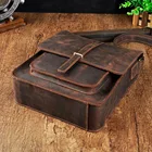 Оригинальный Кожаный Модный повседневный рюкзак на плечо для планшетных ПК сумка для книги Мужская дизайнерская сумка-мессенджер сумка через плечо для мужчин 5867