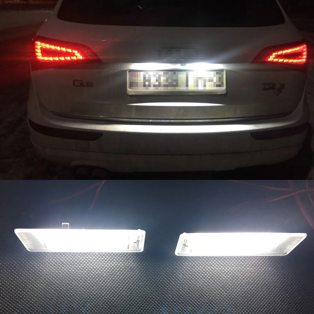 

Canbus LED License plate light number plate lamp for AUDI A4 A5 A7 Q3 Skoda Kamiq Rapid Seat VW Jetta Touareg Tiguan Porsche 958