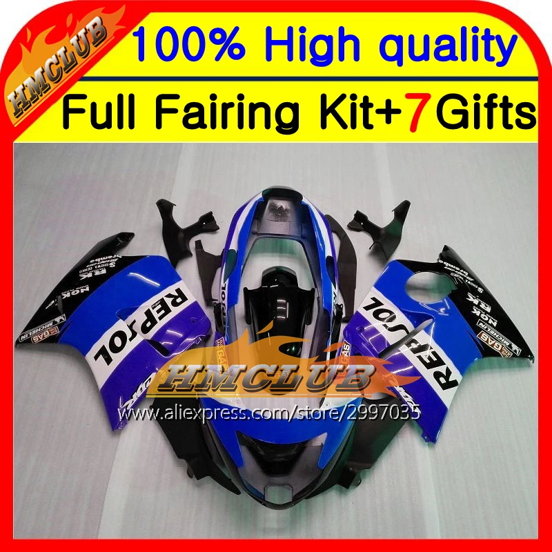 Корпус для HONDA CBR1100XX 96 97 98 99 00 01 CBR1100 XX 42HM48 Repsol blue CBR 1100XX 02 03 04 05 06 07 1100 обтекатель|body