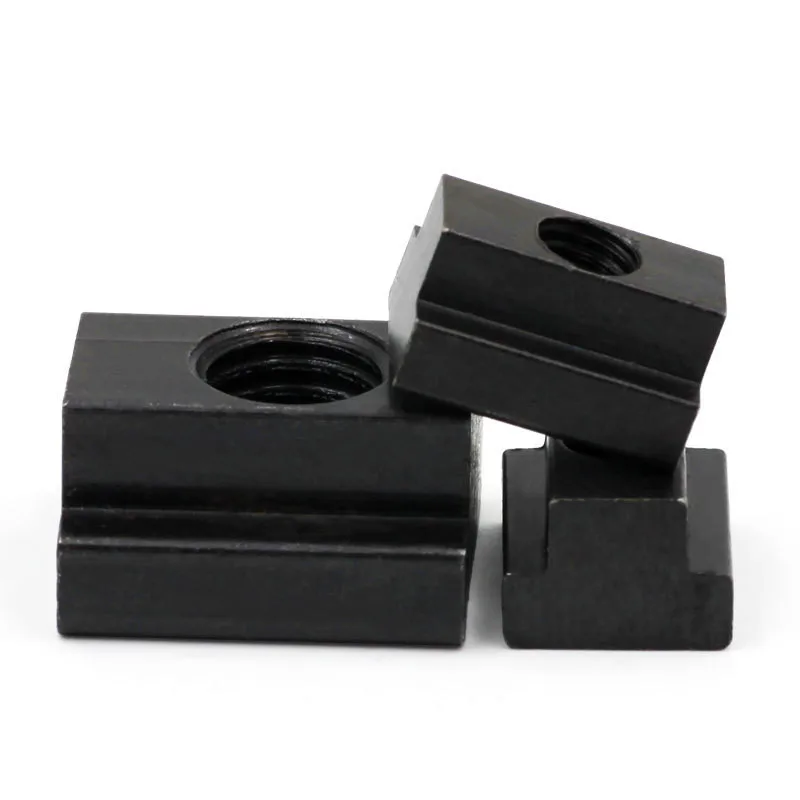 

2021 Sale New Stainless Steel Rod 2pcs M8 Black Oxide Finish Grade 8.8 Carbon Steel T-slot Nut Tapped Through Slot T-nuts