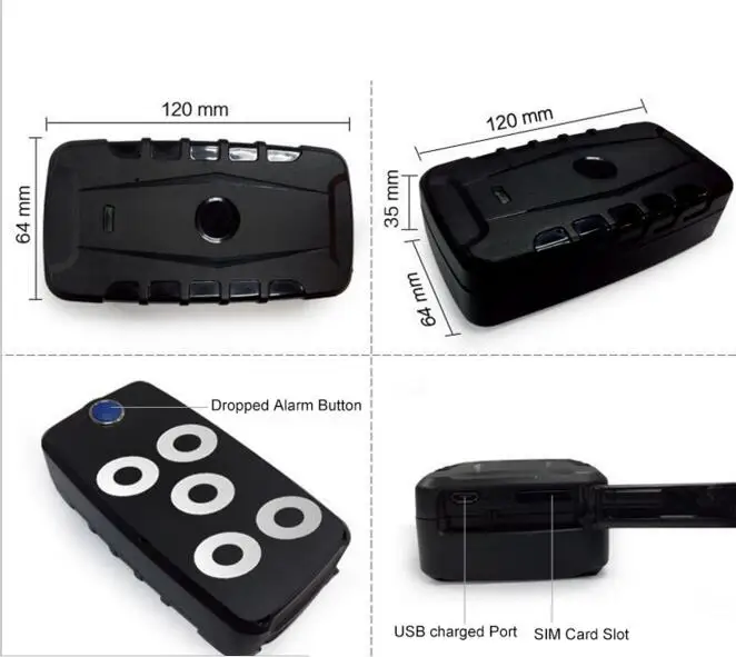 Водонепроницаемый GPS устройство слежения сильный магнит автомобиля трекер для