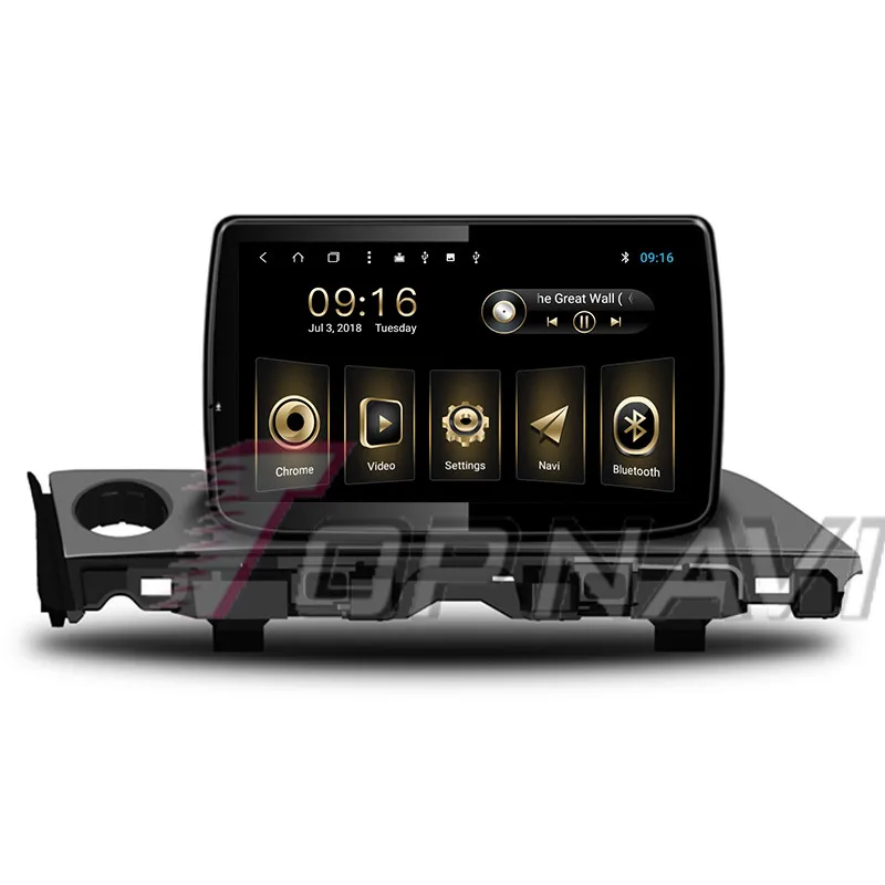 Проигрыватель для авто для Mazda 6 ATENZA Android 8,1 Topnavi авто мультимедиа 1024*600 Buit-in 32G джойстик Восьмиядерный видео