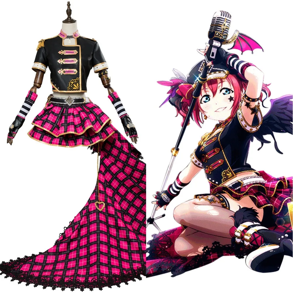 Love Live! Солнечный свет! Костюм для косплея Ruby Kurosawa в стиле панк рок|Костюмы аниме| |
