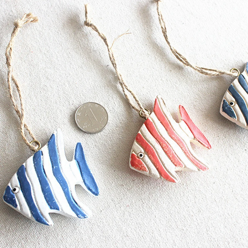 2019 морской пляж деревянные рыбы Дельфин домашний Декор стены Средиземноморский