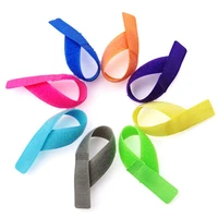 50pcslot colorful nylon cable winder reusable magic tv computer earphone cabo holder wire organizer cord management protector