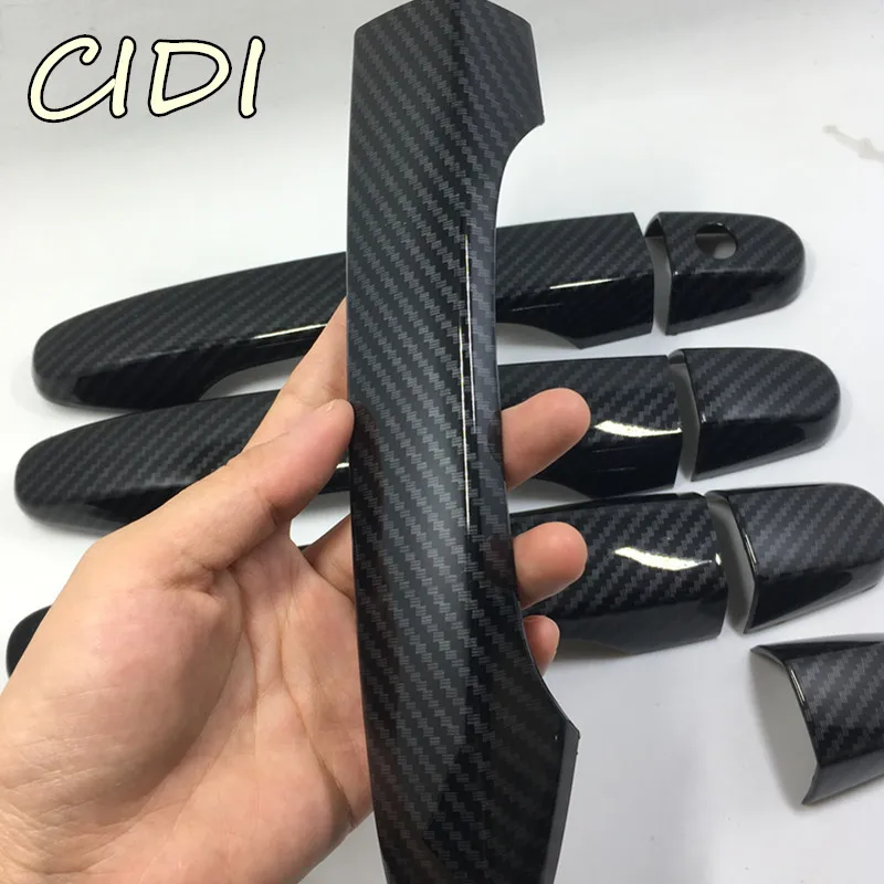 NEW CARBON FIBRE LOOK ABS DOOR HANDLE COVER TRIM FOR 2012 2013 2014 2015 HONDA CIVIC CRV CAR STYLING ACCESSORIES | Автомобили и