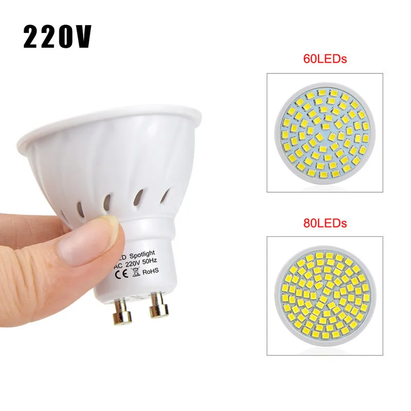 1 шт. супер яркий светодиодный gu 10 9 Вт AC 220 В/110 В SMD 2835 / 5730 60 Светодиодный прожектор
