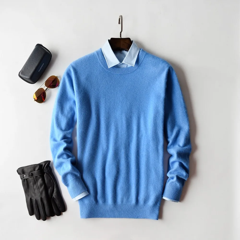 Cashmere cotton sweater men 2019 autumn winter jersey Jumper pull homme hiver pullover o-neck Knitted sweaters | Мужская одежда