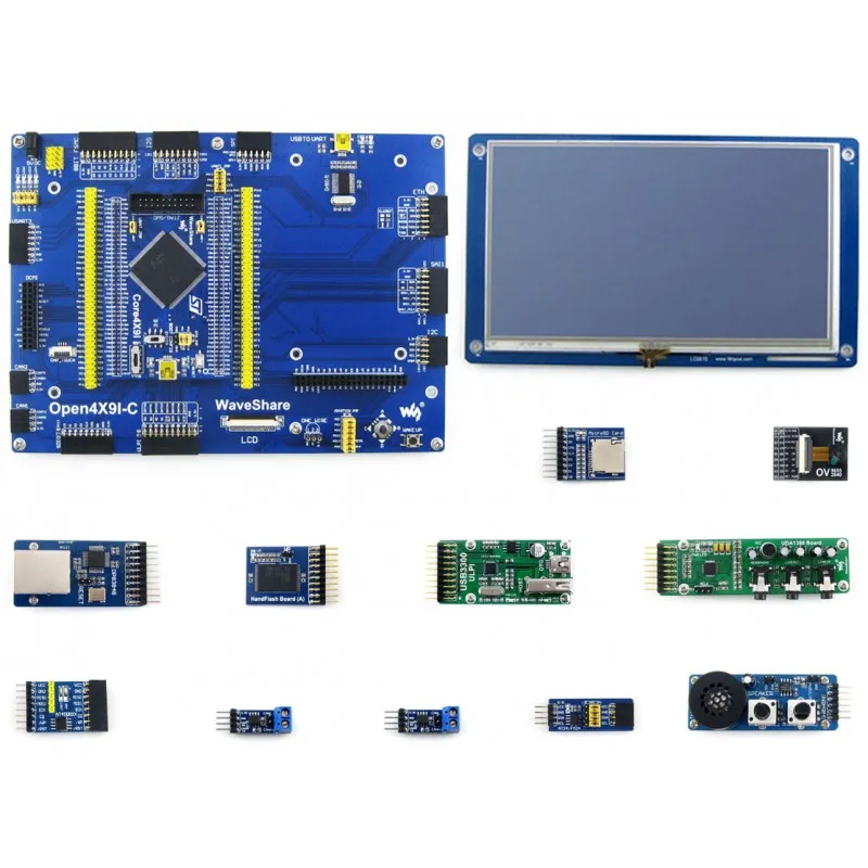 Waveshare макетная плата B STM32 комплект из 11 модулей STM32F429IGT6 STM32F429 Cortex M4 + 7 "емкостный