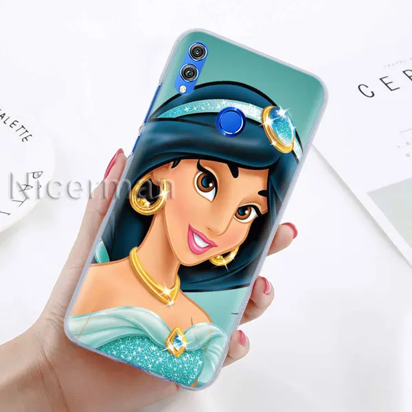 A-03 Чехол для телефона для Honor Y9 Y7 Y5 Y6 Y9 Honor 10 20 Lite 8X 8A играть прозрачная крышка Капа Аладдин, Принцесса Жасмин Капа Coque - Цвет: A-03