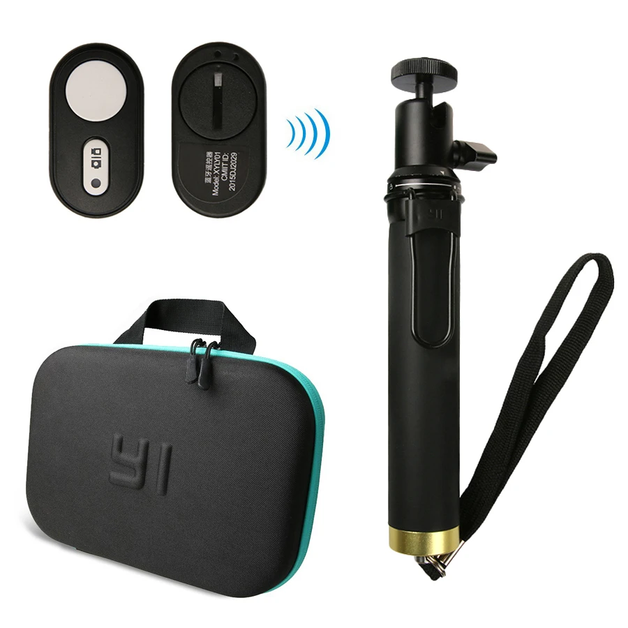 

Yi 4K Bluetooth Remote Control For Xiaomi Yi Extendable Monopod Selfie Stick Action Camera bag For Xiaomi YI Xiaoyi 4K Yi Lite