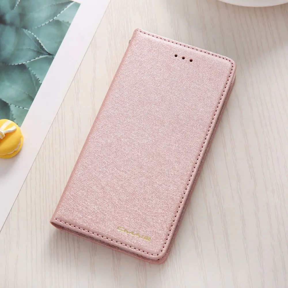 Магнитный Шелковый кожаный чехол-кошелек, чехол для huawei P10 Lite P10, роскошные сумки, держатель для карт, флип-чехол для телефона huawei P10 Lite - Цвет: Розовый