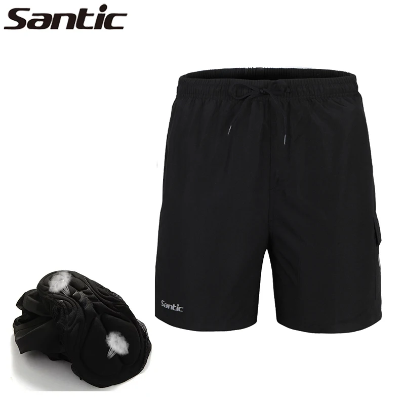Santic MTB дорожные мужские велосипедные свободные шорты для горного