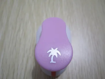 Coconut Tree Мини furador 8/10 мм с украшением в виде милого цветка Бумага резак пуансон ручная машина для тиснения просверленные Скрапбукинг furadores Эва(этиленвинилацетат - Цвет: Coconut Tree