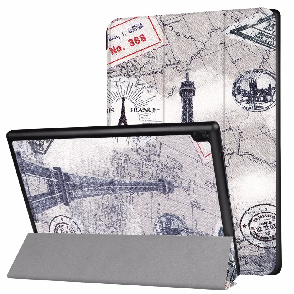 Отпечатано Кожа PU чехол для Lenovo Tab 4 10.0 tb x304f x304n 10 &quottab4 + протектор стилус|cover for tab