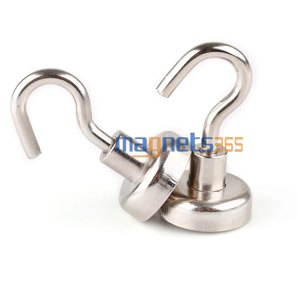 2pcs N52 Magnet Super Heavy Magnetic Hook Holder Neodymium Rare Earth Dia. 25mm | Обустройство дома