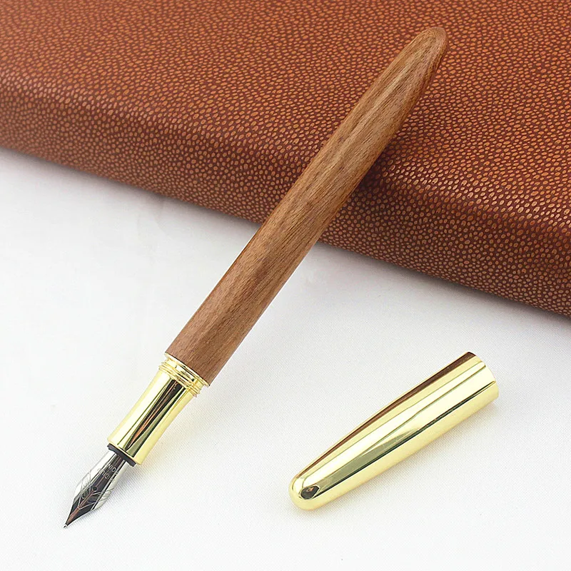 Ручка перьевая деревянная деловая 0 5 мм 1 шт. 03839|fountain pen silver|fountain penpen silver |