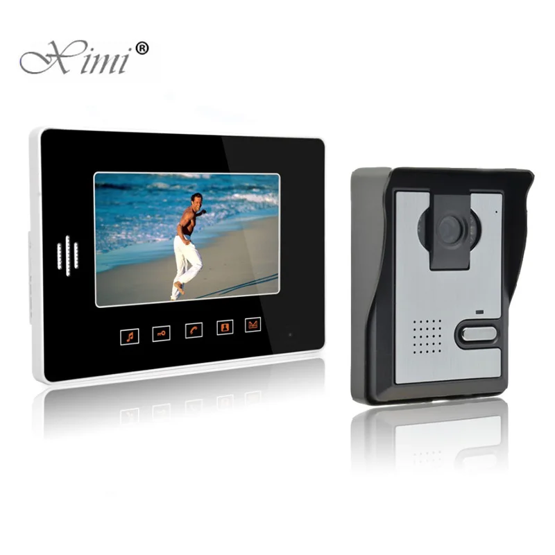 Домофон с 7-дюймовым сенсорным цветным экраном и ИК-камерой | Безопасность защита