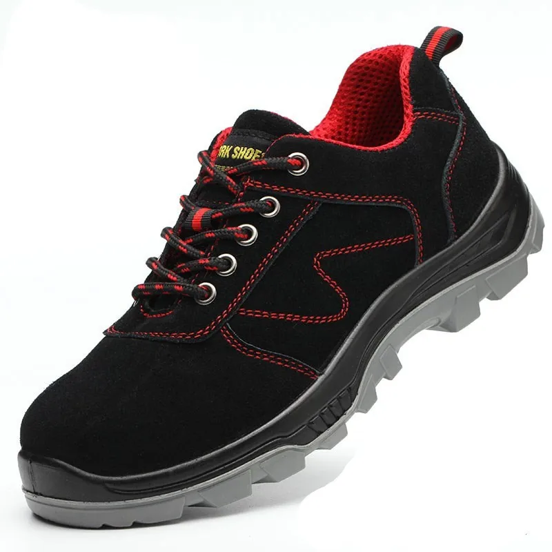 Зимняя обувь Для мужчин рабочая Сталь носок теплые Зимние Теплые ботильоны