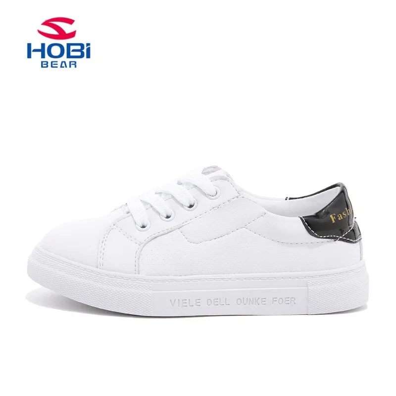 HOBIBEAR Girls Casual Shoes 2017 Fashion Comfortable Children Easy Matching Lace-up White Board GS2577 | Детская одежда и обувь