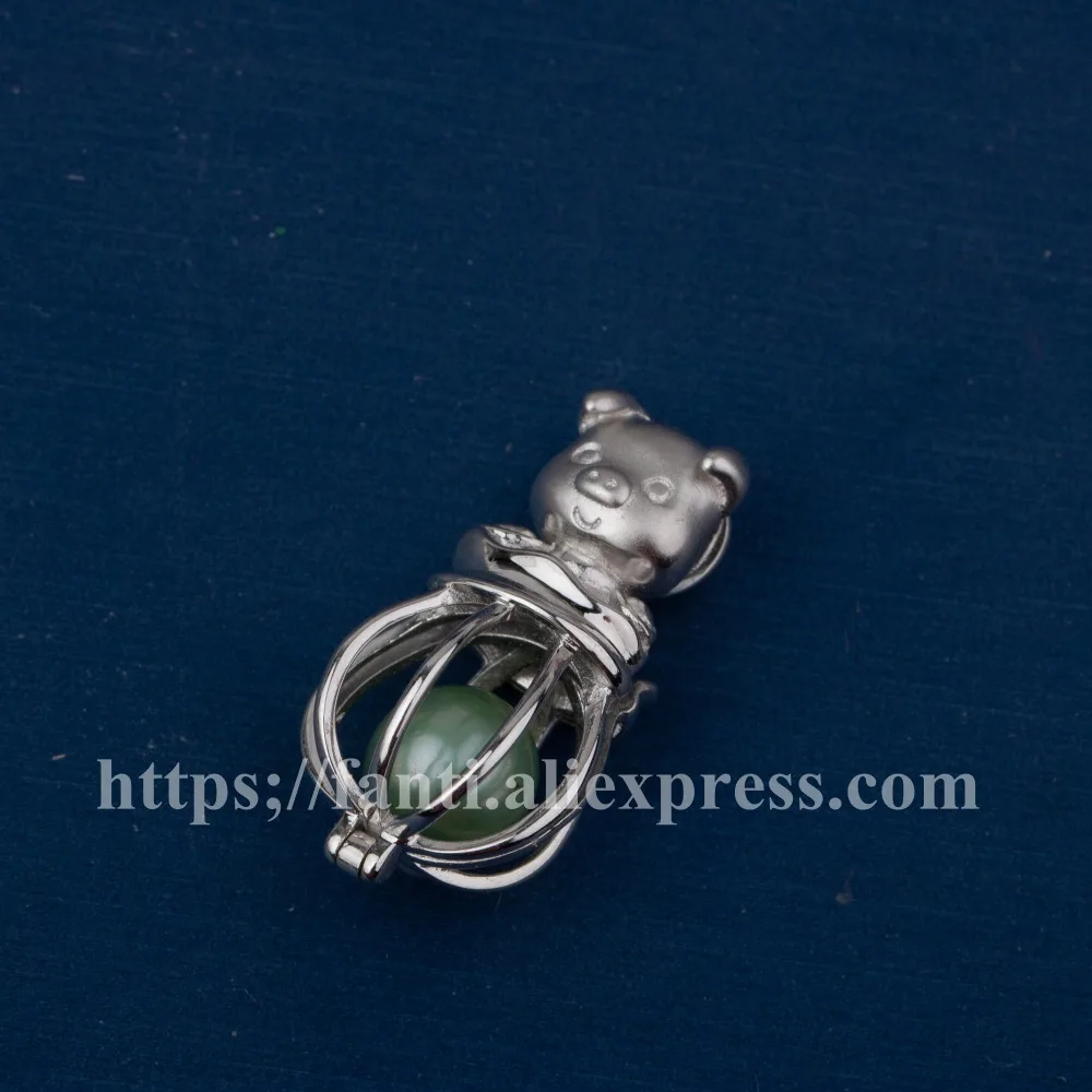 925 серебряные аксессуары натуральный пресноводный жемчуг клетка s925 серебро