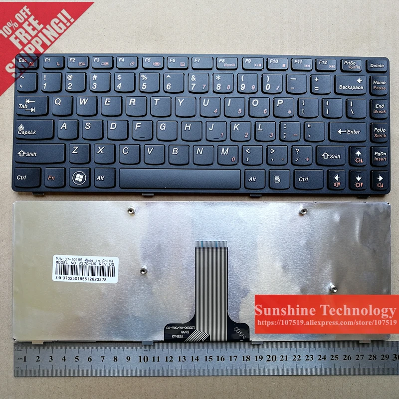 

US New laptop keyboard for lenovo V370 V370G V370A V370GT English black